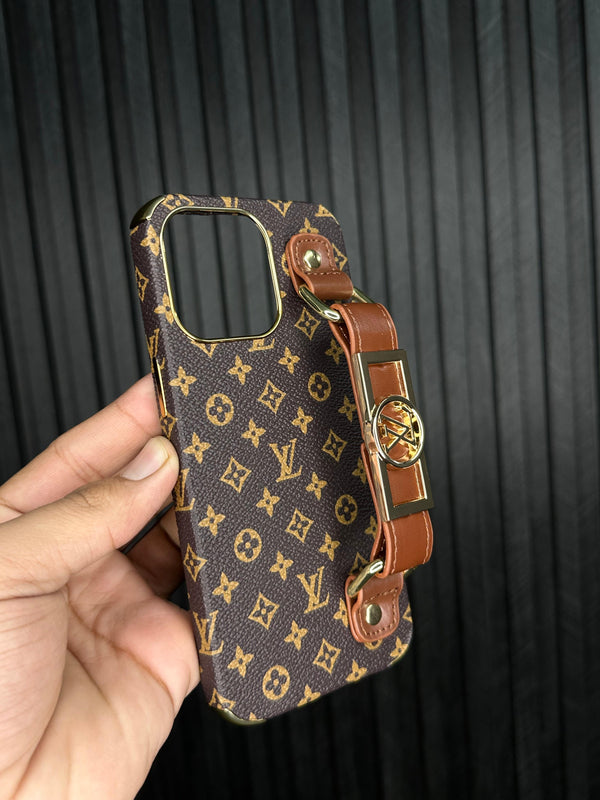 Luxury Leather Strap IPhone Cover